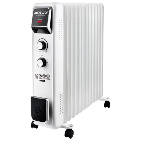  Newal Heater QHT-162 - Oil-Filled Radiator - White 