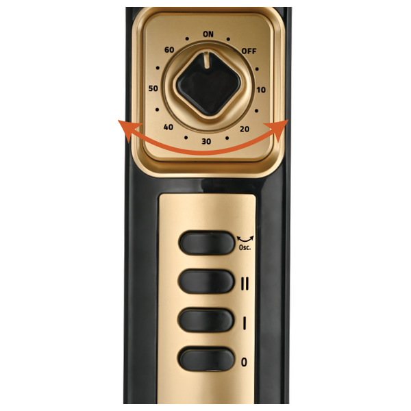  مدفأة نوال كاربون -CHT-562-02 - اسود 