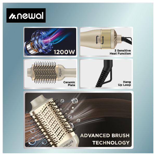  Newal HST-7144 - Hair Brush - Cream 