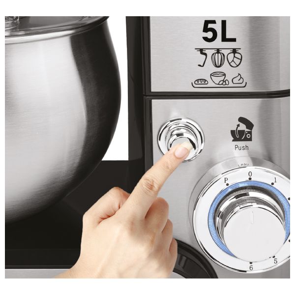  Newal MXR-3551 - Bowl Mixer - Silver 