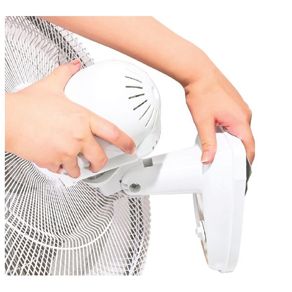  Newal FAN-313 - Wall Fan - 5 Blades - Remote Control - Silver 