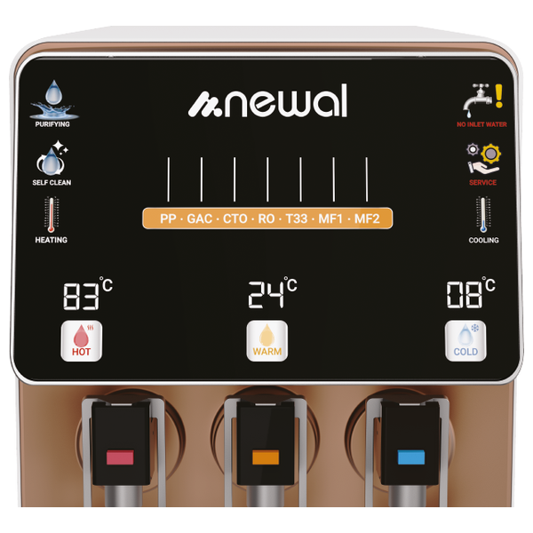  Newal WTD-692/16 - Water Dispenser With 7 Stage Purifier - Burnt Copper 