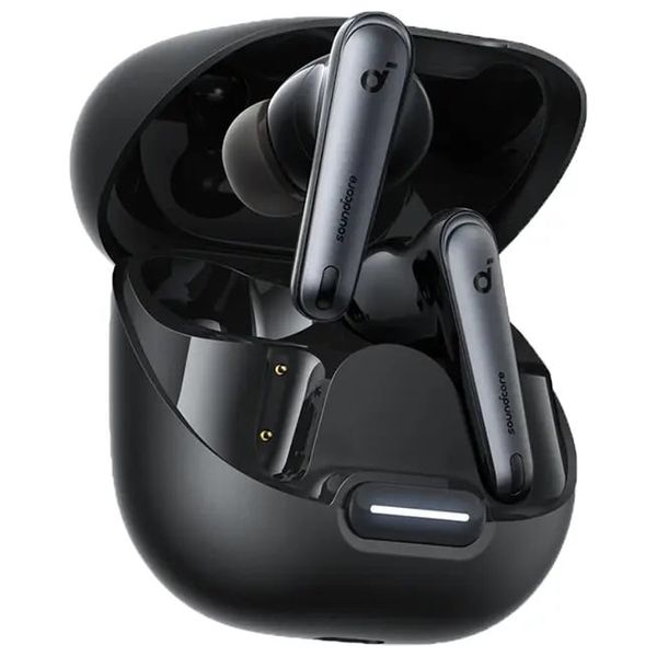  سماعة بلوتوث داخل الاذن انكر ساوندكور ليبرتي 4 NC - صوت قوي ومتوازن وعالي الجودة - عمر البطارية يصل إلى 50 ساعة - اسود 