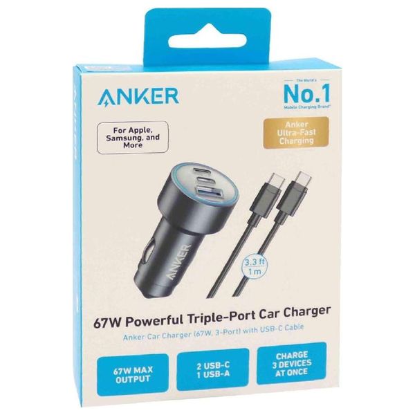  Anker 5838 - Car Charger - 67W -  Black 