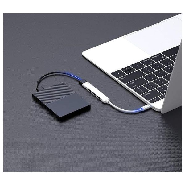  Havit HB41 - USB-C Hub - 4Port - Silver 