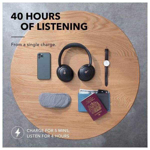  Anker A3028H11 - Bluetooth Headphone Over Ear - Black 