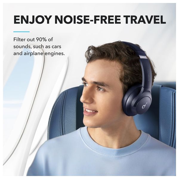  Anker A3004H31 - Bluetooth Headphone Over Ear - Blue 