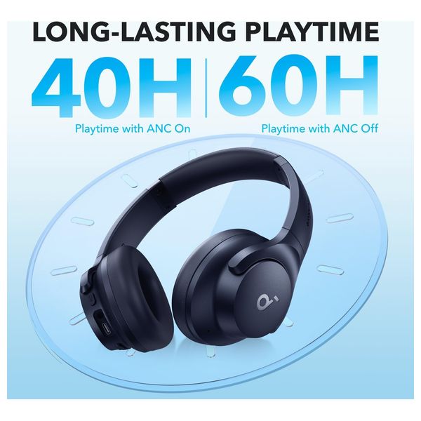 Anker A3004H31 - Bluetooth Headphone Over Ear - Blue 