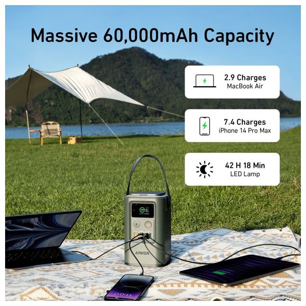  شاحن محمول انكر - A1294H61 - 60000mah - اخضر 