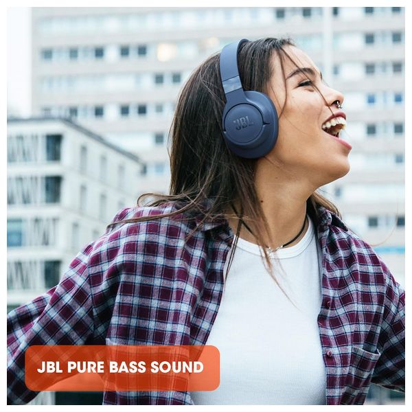  سماعة بلوتوث حول الاذن جي بي ئل - JBLT710BTBLU - ازرق 