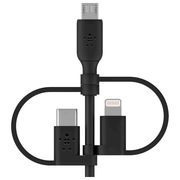Belkin CAC001bt1MBK -Mobile Cable -  3 in 1 - 1m - Black