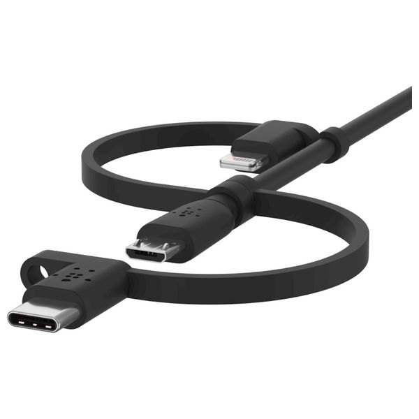 Belkin CAC001bt1MBK -Mobile Cable -  3 in 1 - 1m - Black