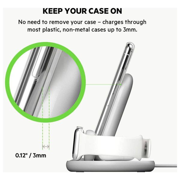 Belkin WIZ001myWH - Wireless Charger - White 