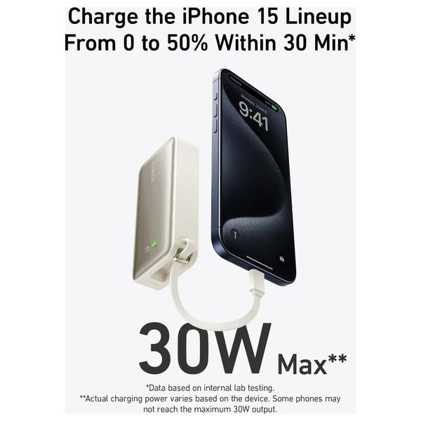  شاحن محمول انكر - A1259H21 - 10000mah - كريمي 