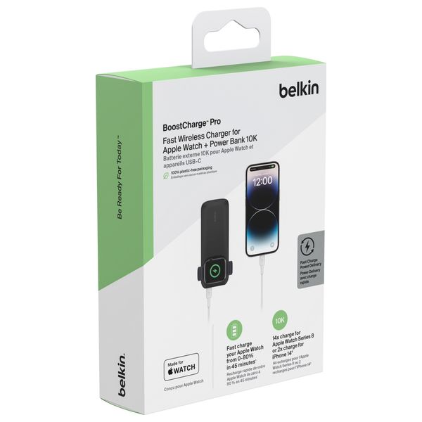 شاحن محمول لاسلكي بلكن - BPD005btBK - 10,000 mAh - 20واط - اسود