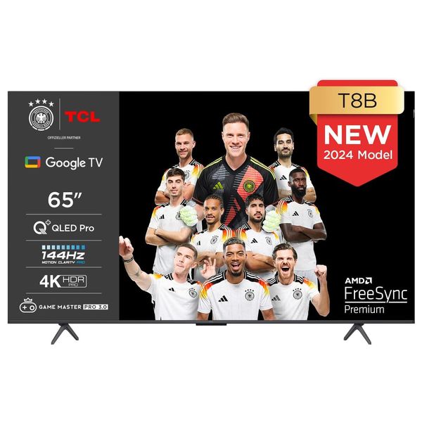  شاشة تي سي ال 65-انج فئة T8B - سمارت - 4K - QLED Pro - إصدار 2024 - 144هيرتز 