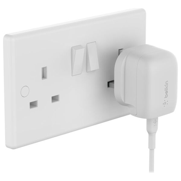  Belkin - Wall Charger - 20W - 1 Port - USB-C to USB-C Cable - 1m - White 