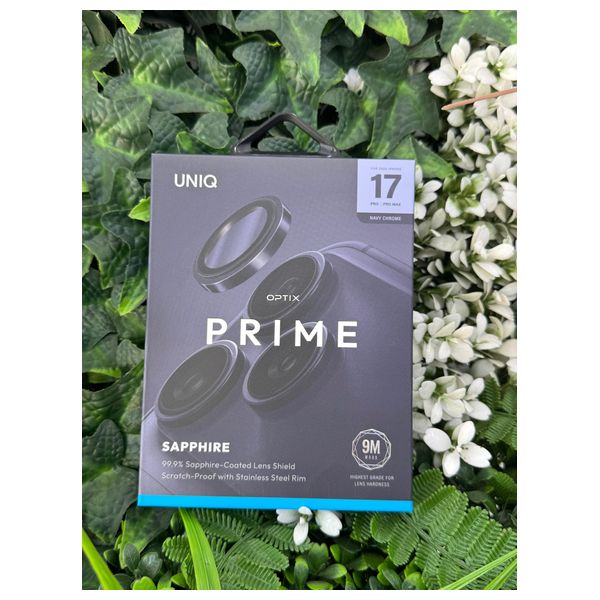 UNIQ OPTIX - Camera Lens Protector - Aluminum  - For iPhone 17 Pro / 17 Pro Max - Navy