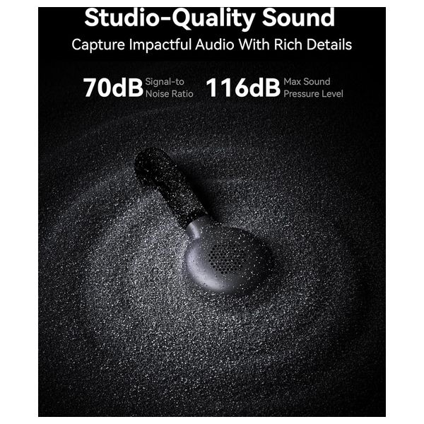  Hollyland Lark M2S Combo – Wireless Microphone Set – Black 