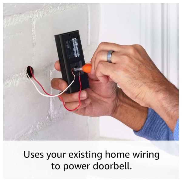  Amazon Ring Video Doorbell Wired - Smart Doorbell - Black 