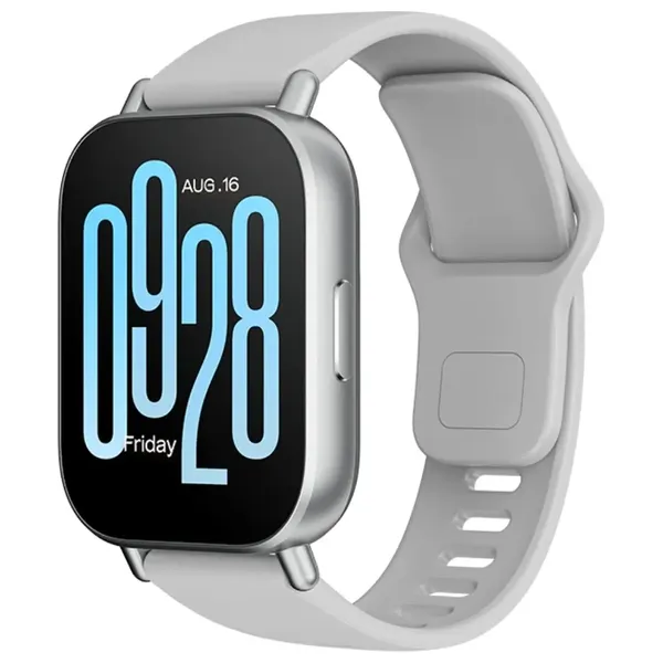 ساعة شاومي ريدمي واتش 5 اكتف - 2 انج - IPS LCD - بطارية تدوم حتى 18 أيام - سلفر