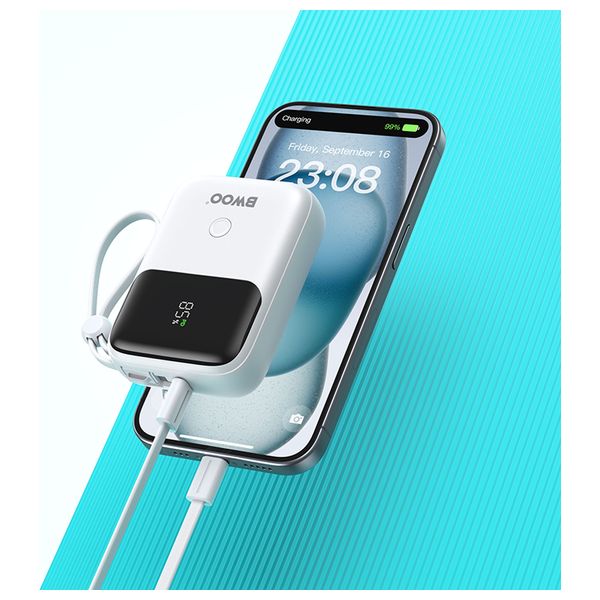  BWOO - Power Bank - 10000mAh - 22.5W - White 