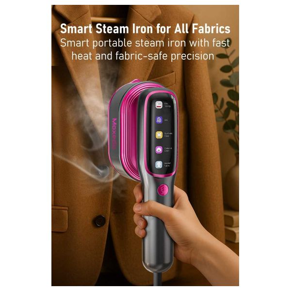  Moxido HEATRIX-DYINAMIC-STEAM-FLAT-IRON - Garment Steamer Iron - 1200 W - 110 ml - Black 