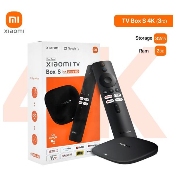 Xiaomi TV Box S 3rd Gen - Streaming Media Player - Google TV - 4K - Black