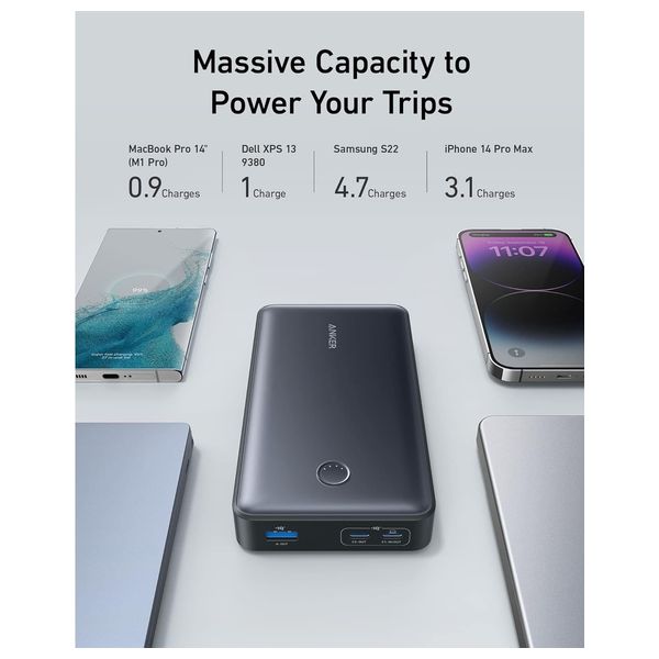  شاحن محمول انكر - A1379H11 - 24000mah - اسود 