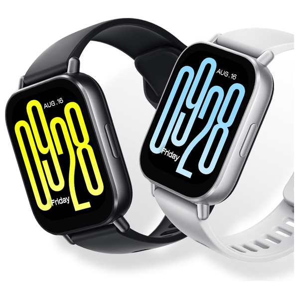 ساعة شاومي ريدمي واتش 5 اكتف - 2 انج - IPS LCD - بطارية تدوم حتى 18 أيام - سلفر