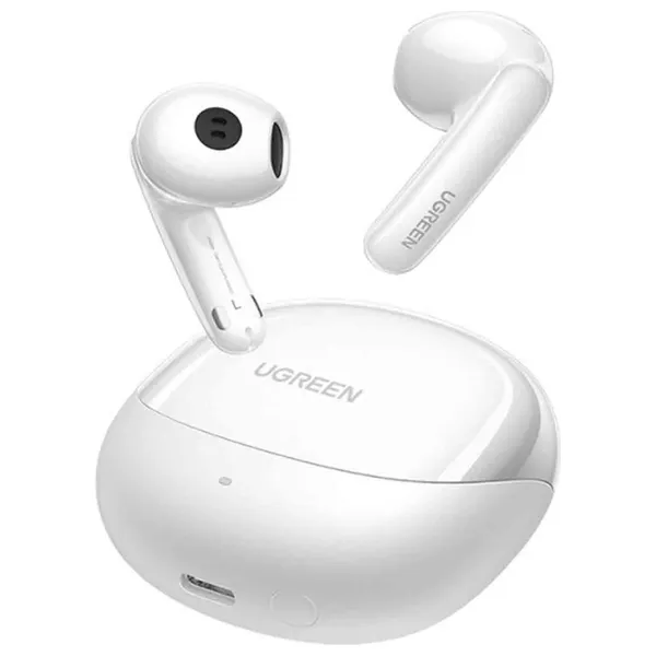 سماعة بلوتوث داخل الاذن يوجرين - H6 PRO - بطارية تعمل لمدة 30 ساعة - الغاء الضوضاء - ابيض