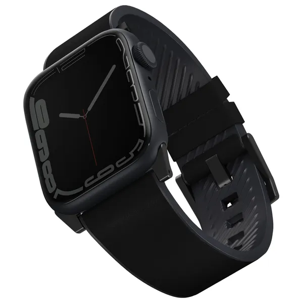 UNIQ STRADEN Leather Waterproof Apple Watch Strap – Apple Watch Strap – Black