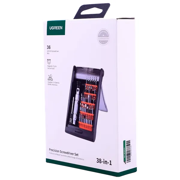 Ugreen 38-in-1 Aluminum Screwdriver Set – Screwdrivers – Gray Black