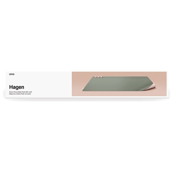 حصيرة مكتب رفيعة يونيك - Hagen - جلد نباتي مقاوم للرذاذ - اخضر