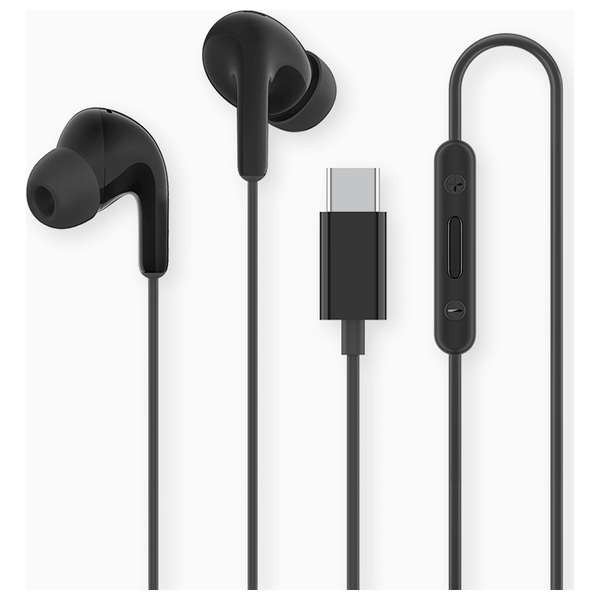 Xiaomi - Wired Earphones - 1.25 m - USB-C - Black