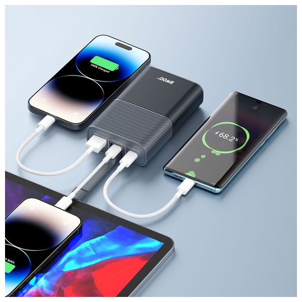  BWOO - Power Bank - 10000mAh - 30W - Black 