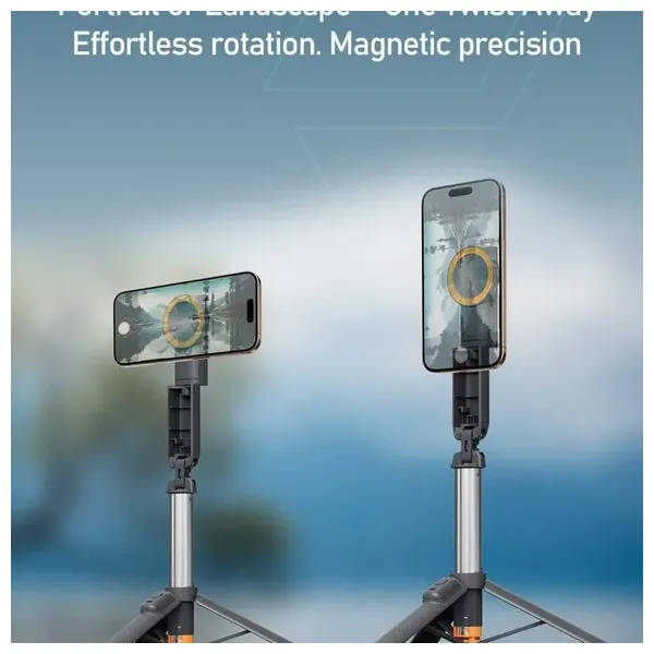  Moxedo Magnetic Tripod Phone Holder - 360° Rotation - Black 