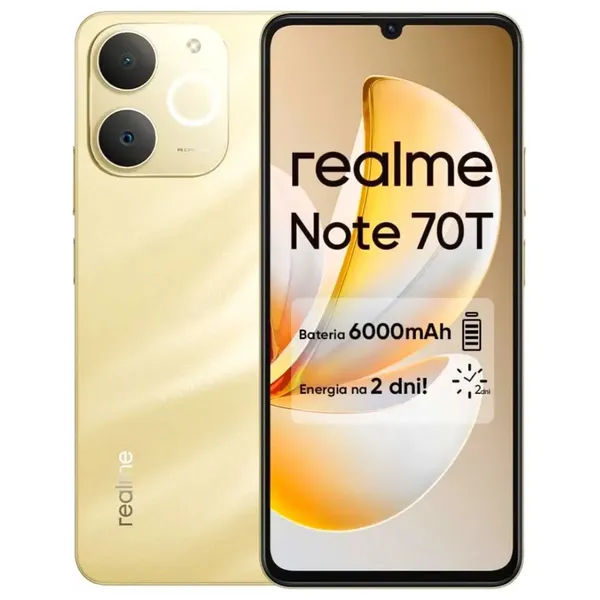 Realme Note 70 - 6.74 inch, 90Hz, HD+, 563nit - UNISOC T7250 - 6235mAh, 15W