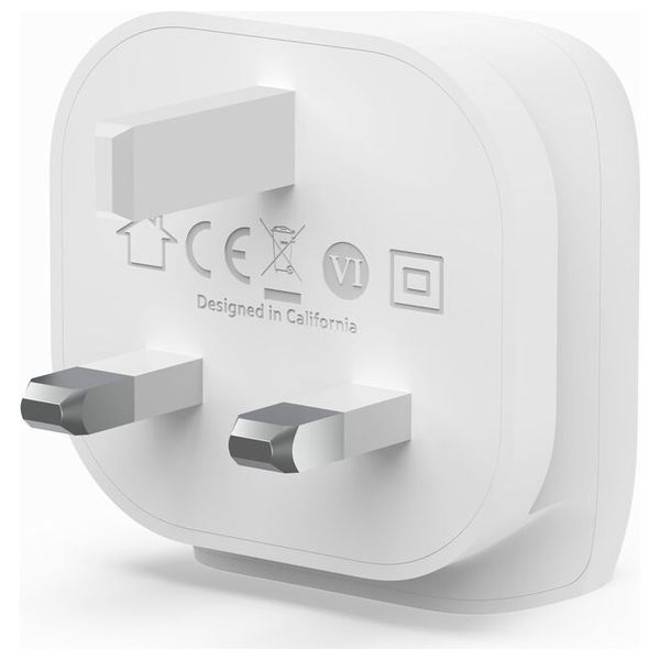  Belkin - Wall Charger - 20W - 1 Port - USB-C to USB-C Cable - 1m - White 