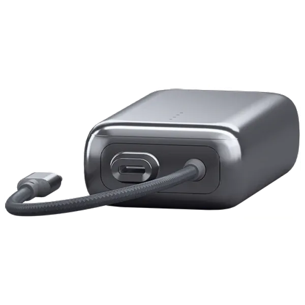  شاحن محمول زيندور -  20000 مللي أمبير - شحن سريع 30 واط بتقنية PD مع كيبل يو اس بي سي مدمج - أسود 