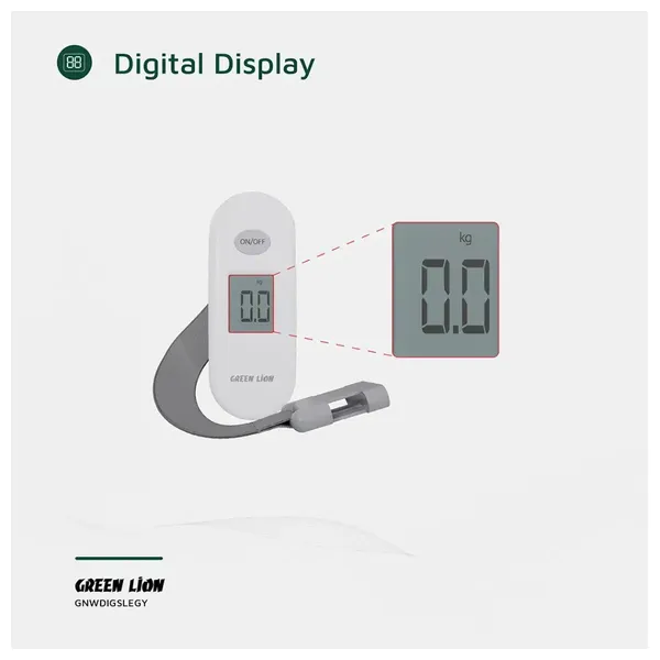  Green Lion Weight Mate Digital Luggage Scale - White 