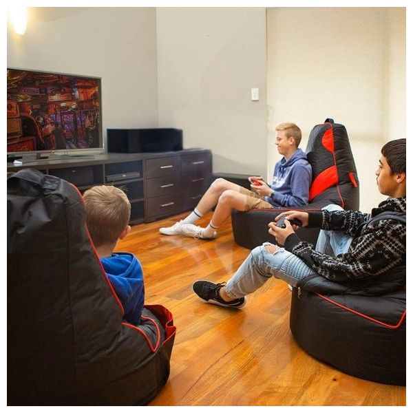  كرسي كوزي كيمينغ بين باج من قماش أوكسفورد - احمر 