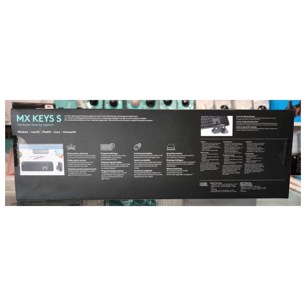 لوحة مفاتيح لاسلكي لوجيتك - Logitech MX Keys - اسود