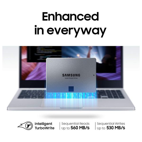  Samsung MZ-77Q1T0BW - 1TB - Internal SSD Hard Drive - Gray 