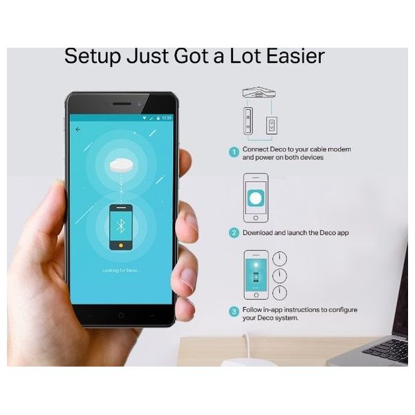  TP-LINK DecoM5-3-Pack -  WiFi Range Extender - 3 Piece - White 