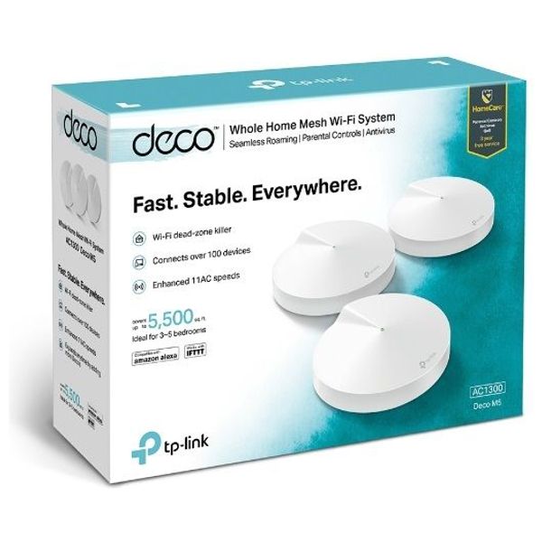  TP-LINK DecoM5-3-Pack -  WiFi Range Extender - 3 Piece - White 