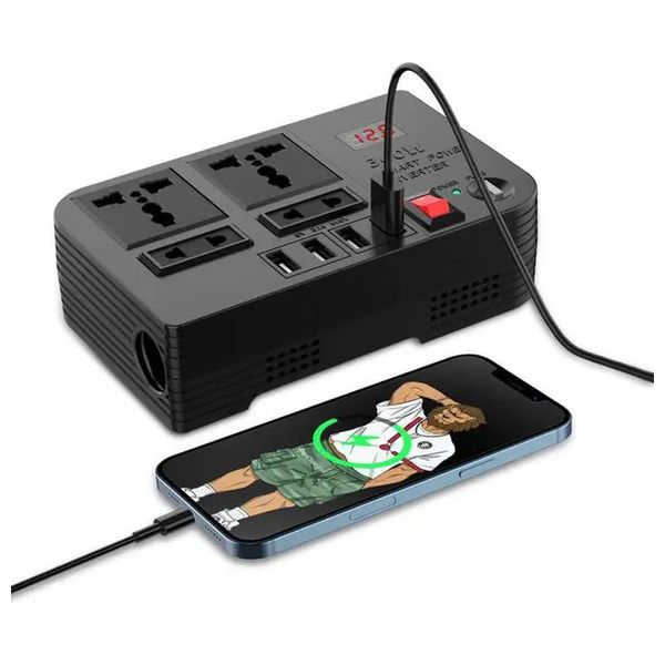  شاحن سيارة كرين ليون - 6935100157610 - اسود 