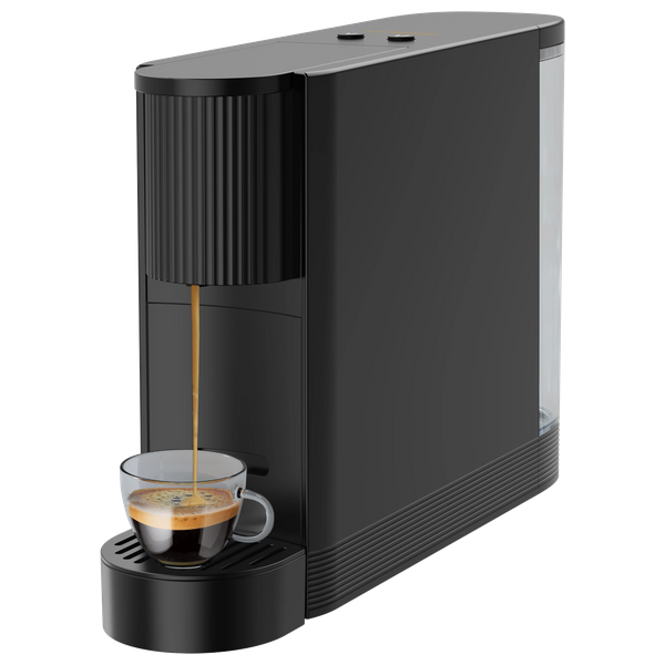 ماكينة قهوة كبسولات ليبريسو - 1200 واط - بقوة 20 Bar - سعة 500 مل - تسخين سريع في 30 ثانية - تحكم بلمسة واحدة - أسود