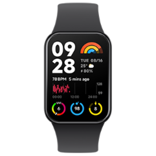  Xiaomi Band-8-Pro Smart Watch - Black 