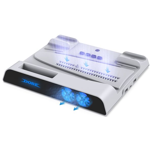 Dobe TP5-0599 - Multifunctional Cooling & Charging Stand - For PS5 - White